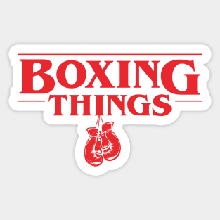 Boxing Stranger Things Art Sticker